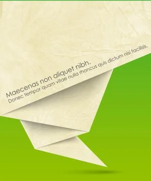 Chat box out of paper Stock Illustration