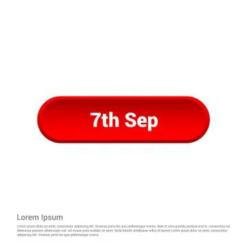 Chat bubble 7 sep typographic design vector Stock Illustration