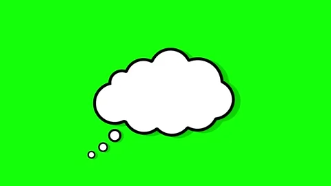Chat bubble cloud animation with comic cartoon concept, thought bubble, cha.. 스톡 동영상 336413279