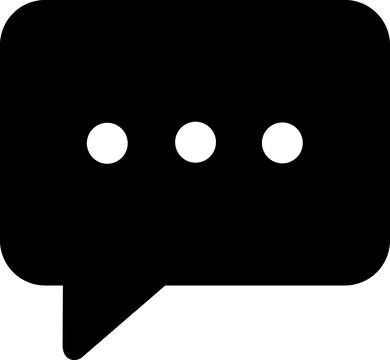 Chat bubble communication message support icon Stock Illustration