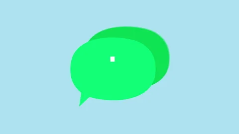 Chat Bubble Conversation 2d Animation Video Element Background Stock Footage 342203141