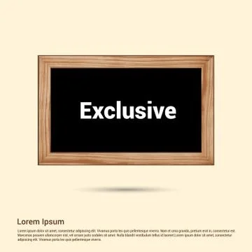 Chat bubble design with exclusive typographic design vector Illustrazione stock