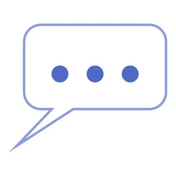 Chat bubble with dots icon cartoon vector. Web message 스톡 일러스트