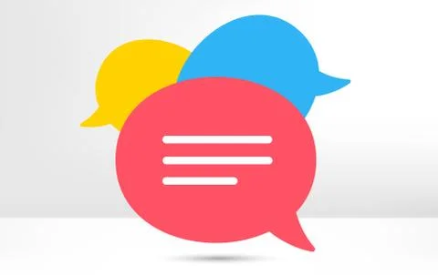 Chat bubble icon. Contact message sign. Vector イラスト素材