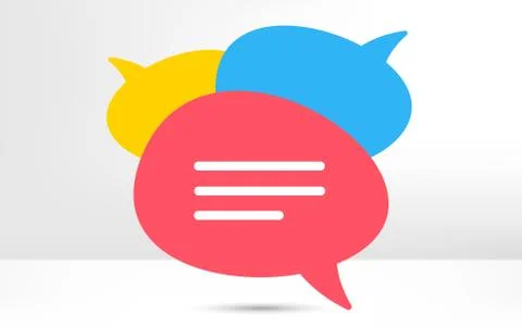 Chat bubble icon. Contact message sign. Vector 스톡 일러스트