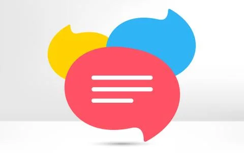 Chat bubble icon. Contact message sign. Vector Stock Illustration