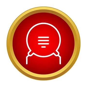 Chat bubble icon message communication feedback symbol Stock Illustration