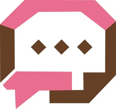 Chat bubble icon for messages and comments Stock Illustration