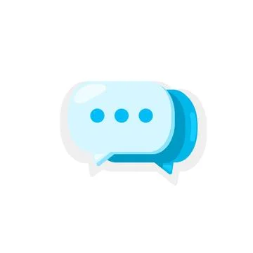 Chat Bubble Icon for Messaging and Communication Stock Illustration