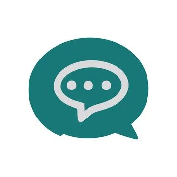 Chat bubble icon. Speech bubble vector icon. Flat design style Messenger ap.. Stock-Illustration