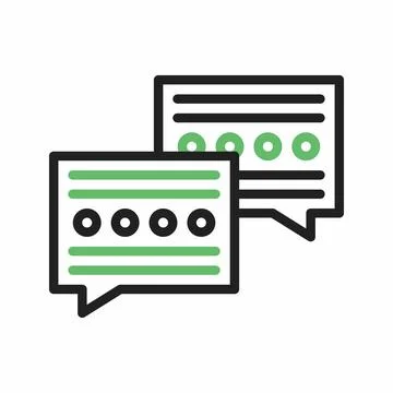 Chat Bubble icon vector image. Stock Illustration