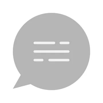 Chat Bubble icon vector image. Illustrazione stock