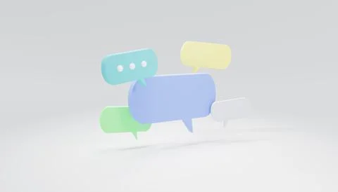 Chat bubble icon on white background. Minimalchat typing. Design element for  Stock Photos