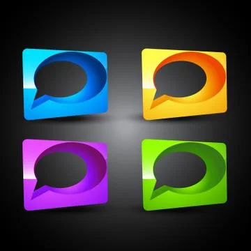 Chat bubble Illustrazione stock