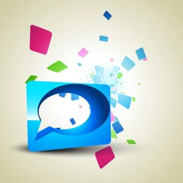 Chat bubble Illustrazione stock