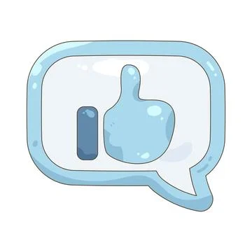 Like chat bubble Иллюстрация