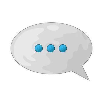 Chat bubble illustration Stock Illustration