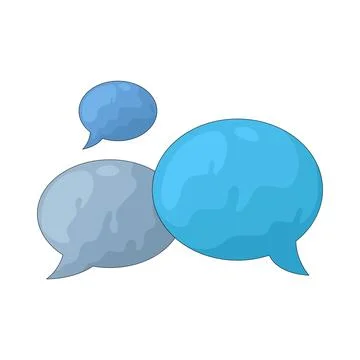 Chat bubble illustration Stock Illustration