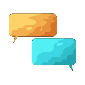 Chat bubble illustration Stock Illustration