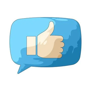 Like chat bubble illustration Stock Illustration