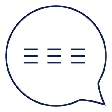 Chat Bubble Line Simple Icon, Outline Vector Sign, Stock Illustration