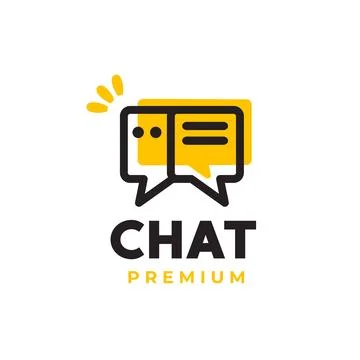 Chat bubble logo vector icon illustration Stock Illustration