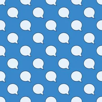 Chat bubble seamless pattern Stock Illustration