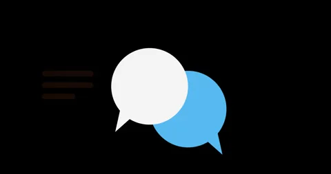 Chat bubble the share and like Stock Footage 263972551