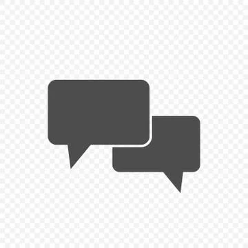Chat bubble speech vector icon Stock Illustration