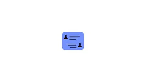 Chat bubble with user icons against a light background, representing online.. Stock Illustration
