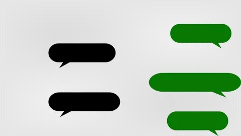 Chat Bubbles Animation Icon, Messaging UI Element 库存影片 334358722