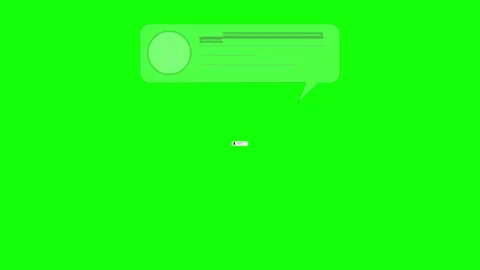Chat Bubbles Animation, Messaging UI Communication Icons Vídeos de archivo 334358748