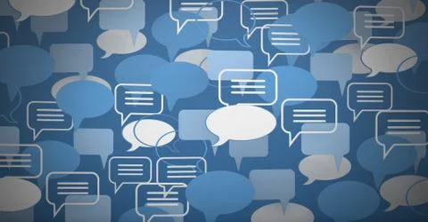 Chat bubbles background イラスト素材