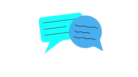Chat Bubbles Communication Icons Stock Footage 332824439