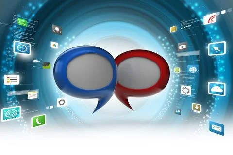 Chat bubbles Stock Illustration