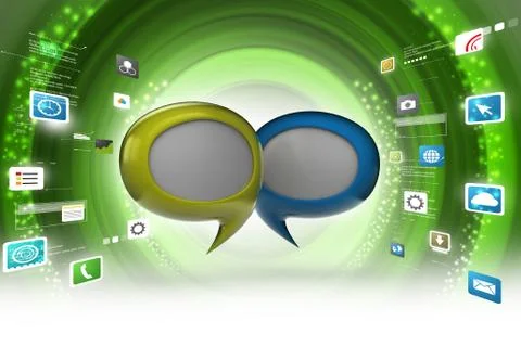 Chat bubbles Stock Illustration