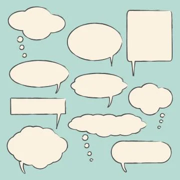 Chat bubbles illustration Stock Illustration