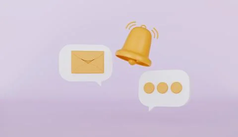 Chat bubbles or speech bubble notification icon Stock Illustration