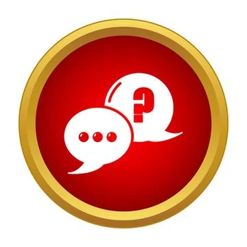 Chat bubbles with question mark and ellipsis representing communication 스톡 일러스트