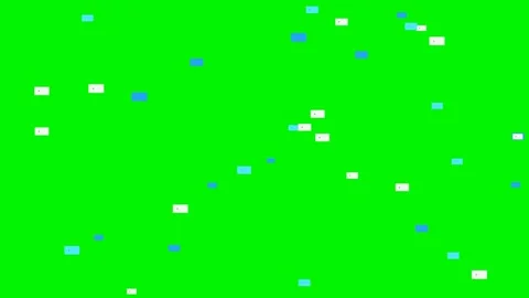 Chat bubbles rising on green screen overlay 4K 스톡 동영상 336624903