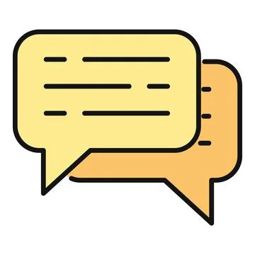 Chat bubbles symbolizing communication and online messaging Stock Illustration