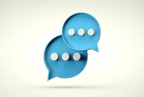 Chat bubbles, typing icon. Smartphone chat app Stock Illustration