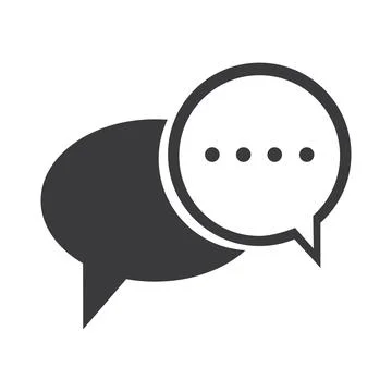 Chat Bubbles Vector Icon illustration design,Chat and Speech Bubble Icons S.. 스톡 일러스트