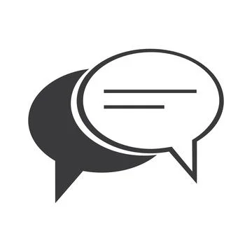 Chat Bubbles Vector Icon illustration design,Chat and Speech Bubble Icons S.. Stock Illustration