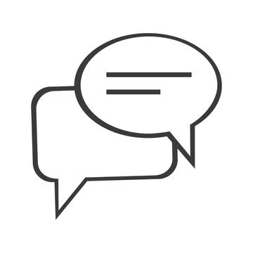 Chat Bubbles Vector Icon illustration design,Chat and Speech Bubble Icons S.. Stock Illustration
