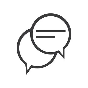 Chat Bubbles Vector Icon illustration design,Chat and Speech Bubble Icons S.. Stock Illustration