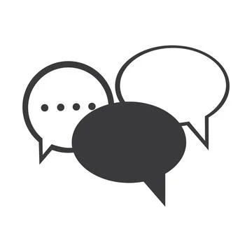 Chat Bubbles Vector Icon illustration design,Chat and Speech Bubble Icons S.. Stock Illustration
