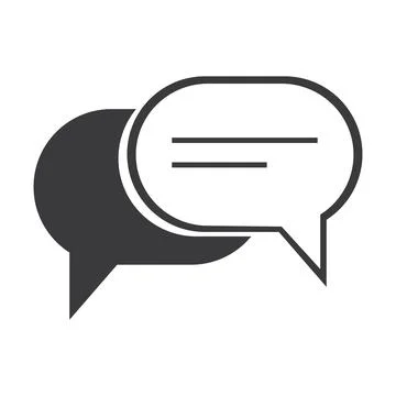 Chat Bubbles Vector Icon illustration design,Chat and Speech Bubble Icons S.. Stock Illustration