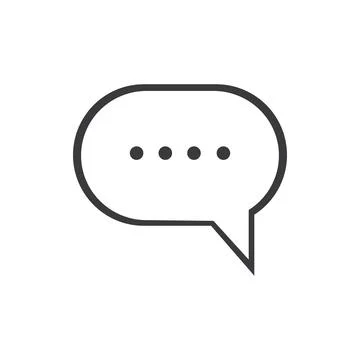 Chat Bubbles Vector Icon illustration design,Chat and Speech Bubble Icons S.. Stock Illustration
