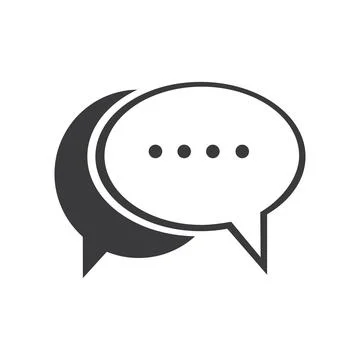 Chat Bubbles Vector Icon illustration design,Chat and Speech Bubble Icons S.. Stock Illustration